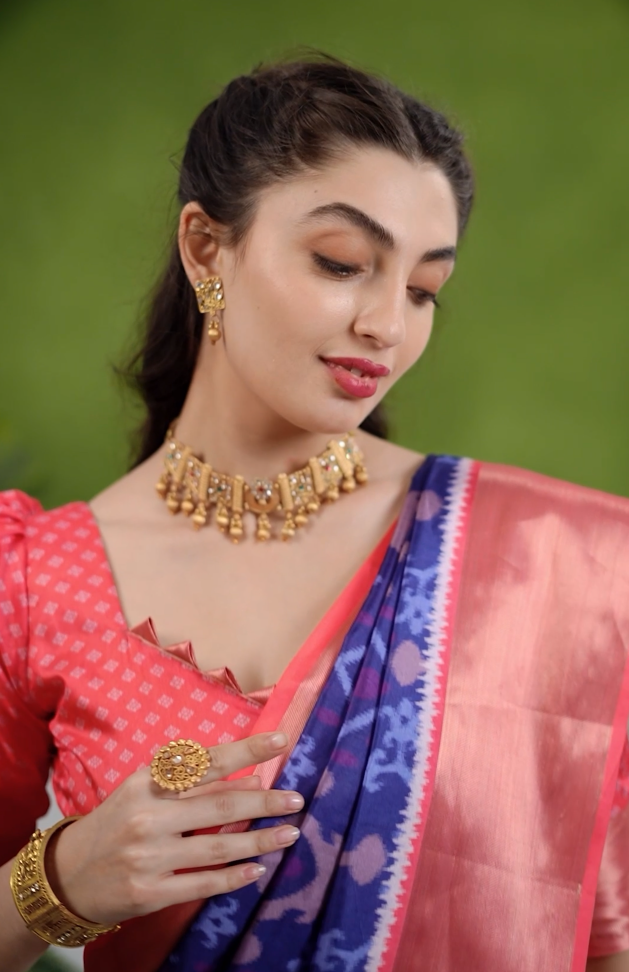 Dolla Silk Designer Saree | Pochampalli Print