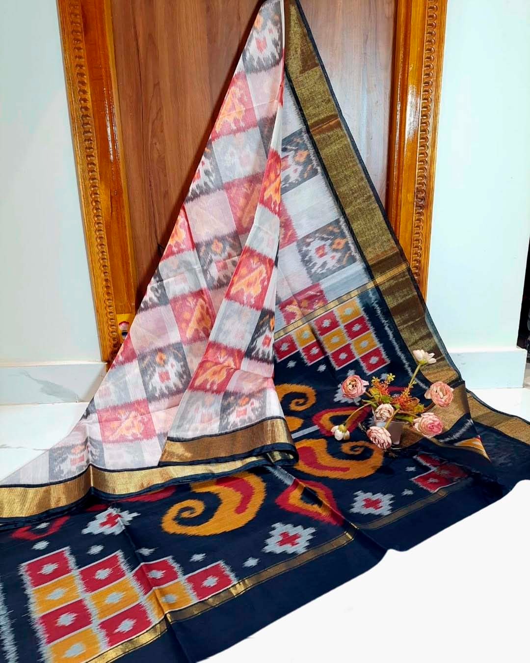 Dolla Silk Designer Saree | Pochampalli Print