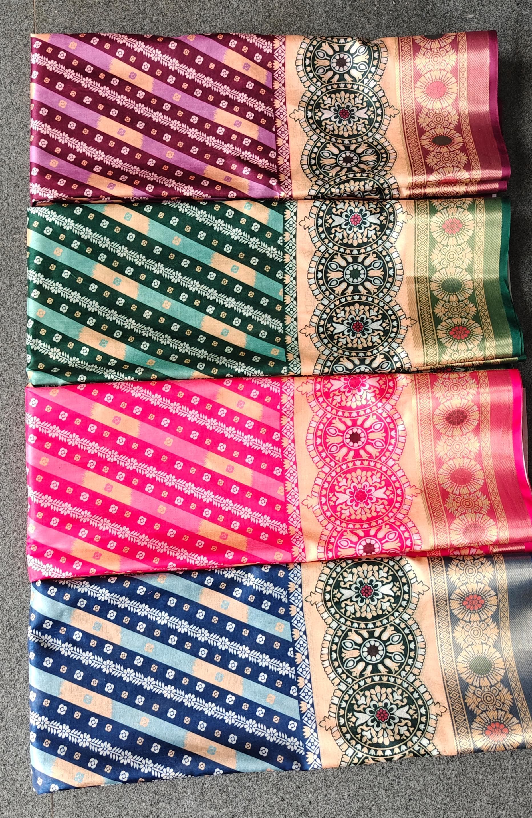 Sawan Special Royal Blue Bandhani Embroidered Saree