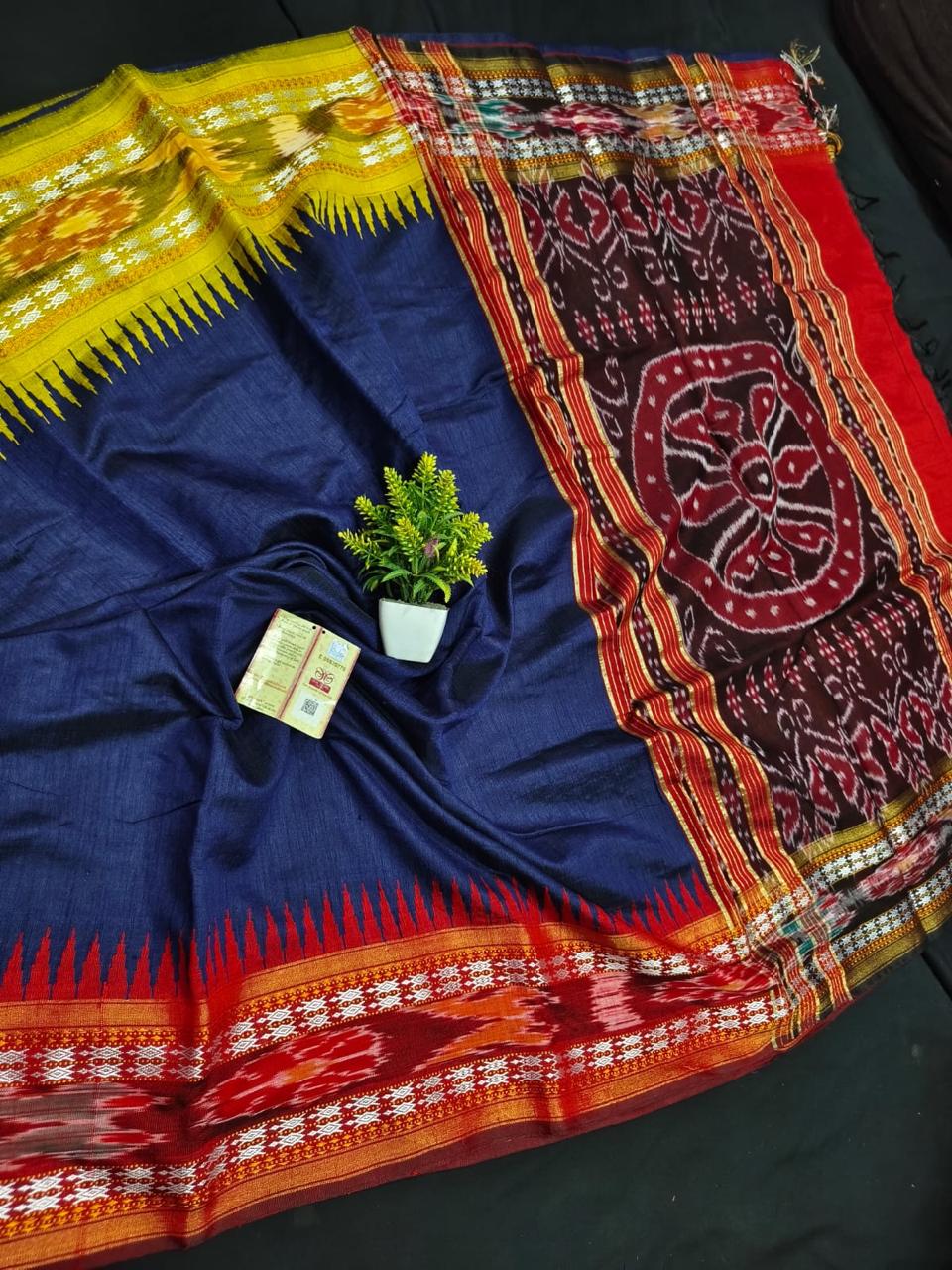 Designer Ikkat Silk Saree | Authentic Pochampally Pattu