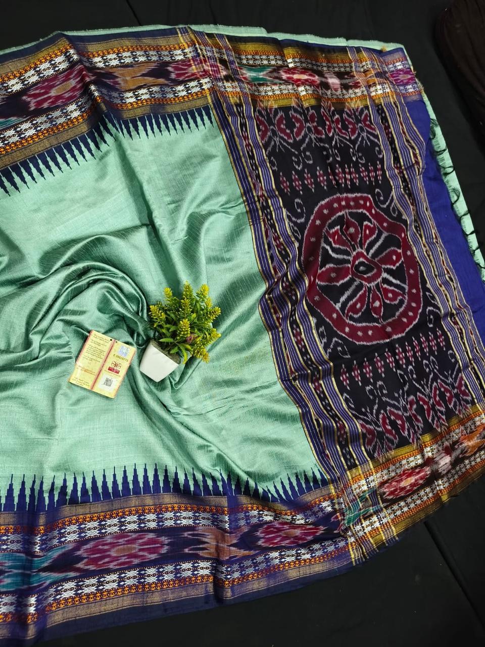 Designer Ikkat Silk Saree | Authentic Pochampally Pattu