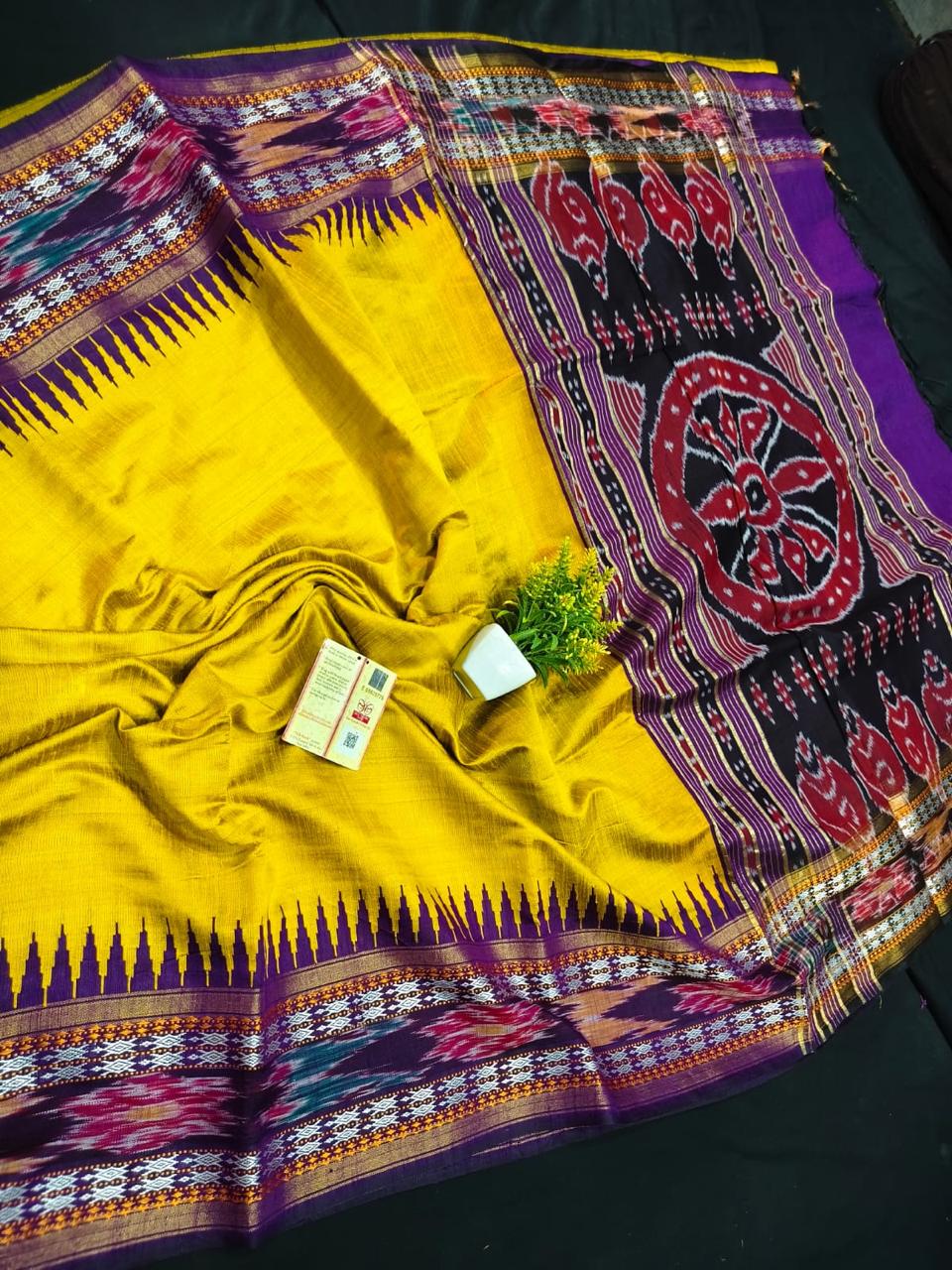 Designer Ikkat Silk Saree | Authentic Pochampally Pattu