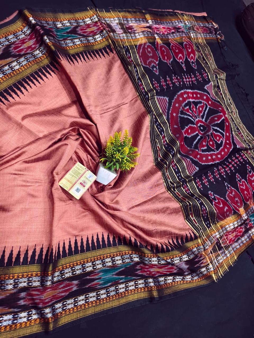 Designer Ikkat Silk Saree | Authentic Pochampally Pattu