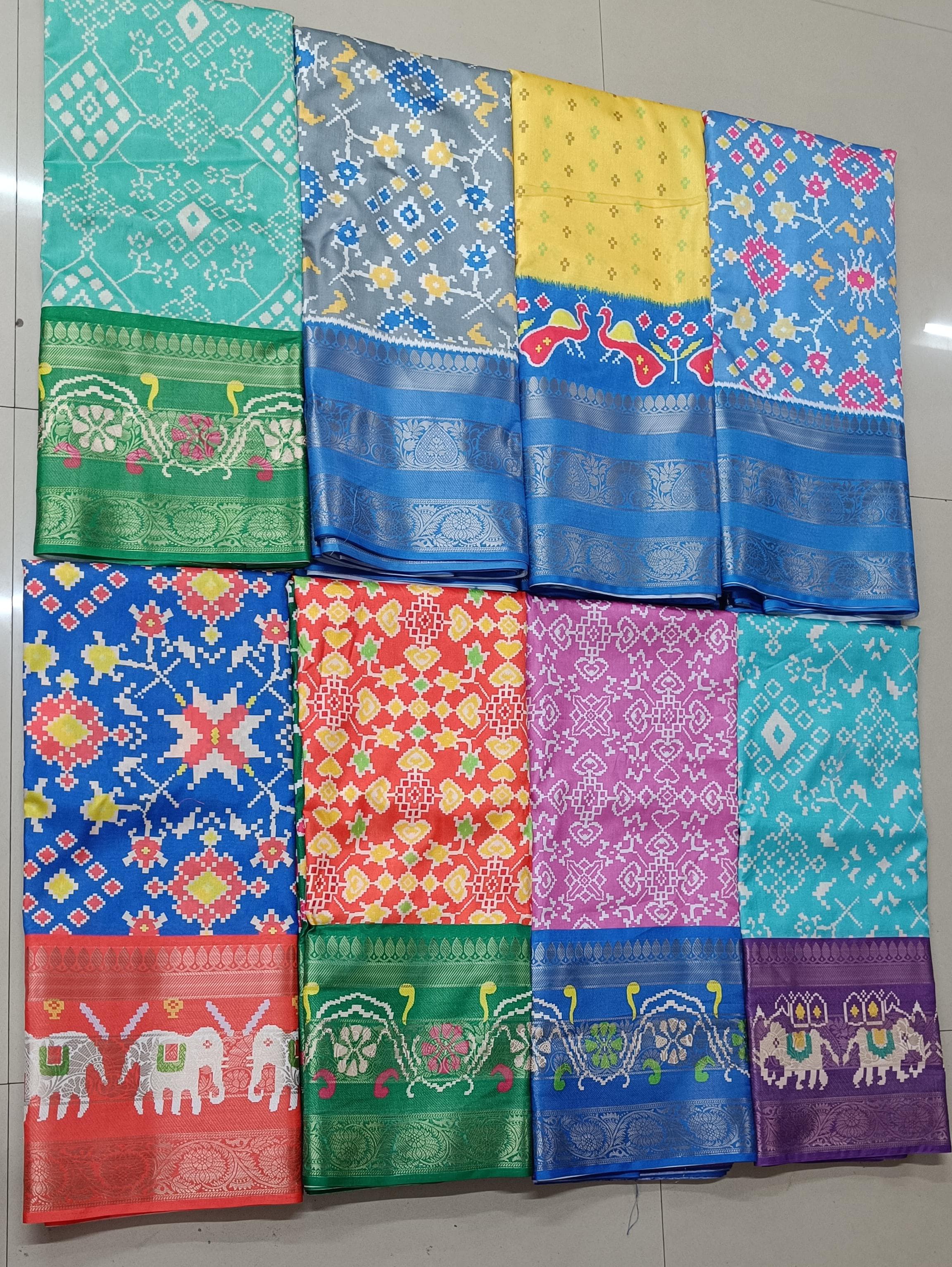 Designer Ikkat Silk Saree | Authentic Pochampally Pattu