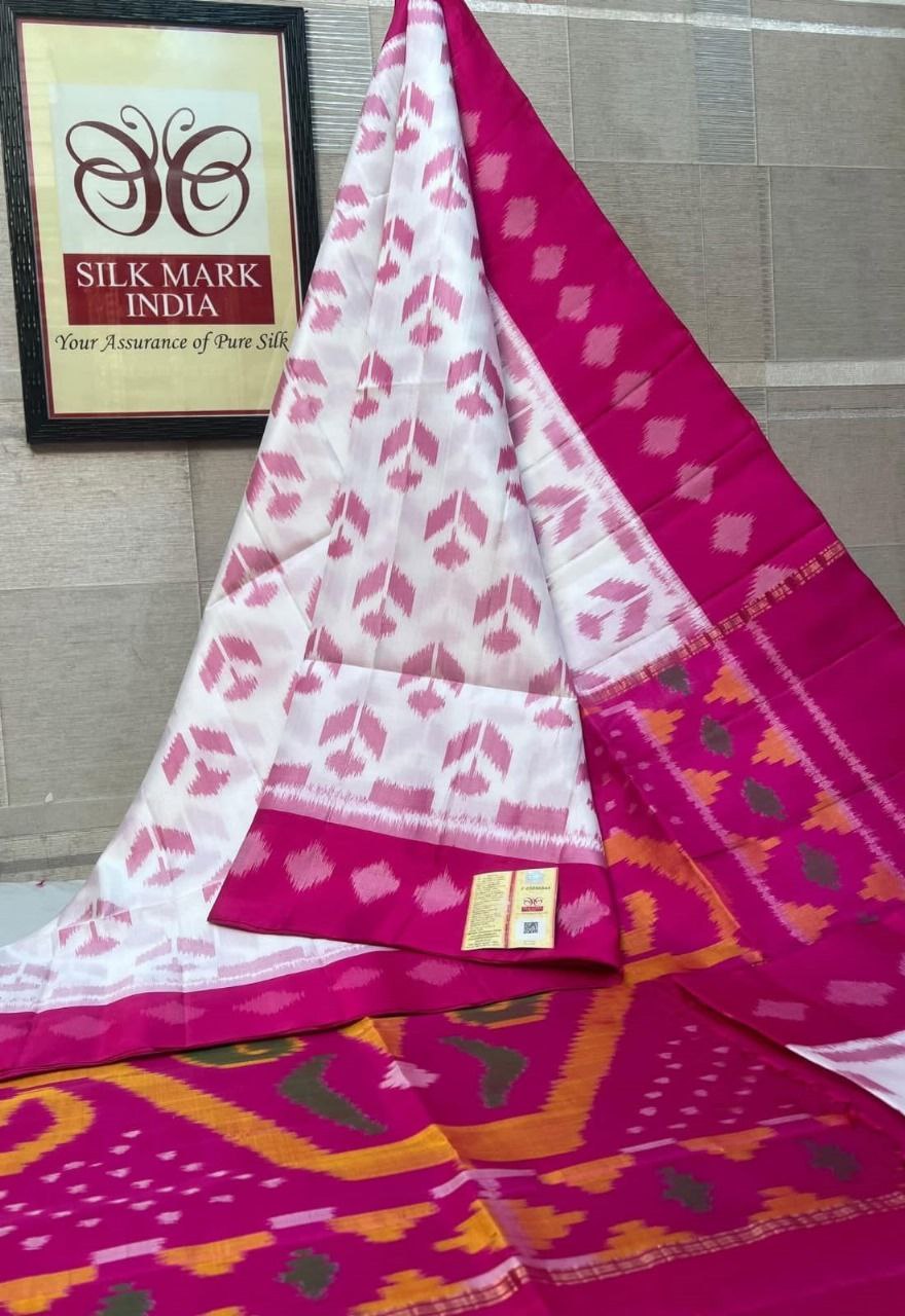 Designer Ikkat Silk Saree | Authentic Pochampally Pattu